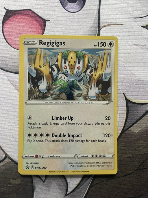 Pokemon Card - Regigigas - SWSH247 Lost Origin - Black Star Promo - Holo Mint - EternaCards