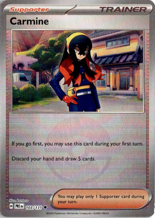 Pokemon Carmine 103/131 SV: Prismatic Evolutions Reverse Holo - Eterna Cards