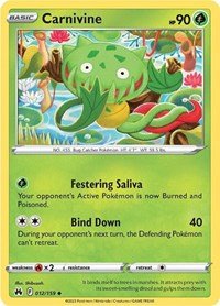 Pokemon Carnivine 012/159 SWSH: Crown Zenith Normal - EternaCards