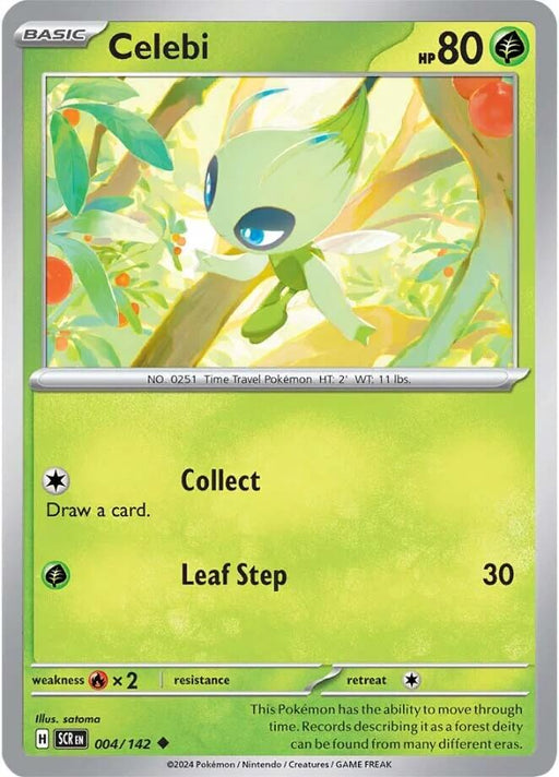 Pokemon Celebi 004/142 SV07: Stellar Crown Normal - EternaCards