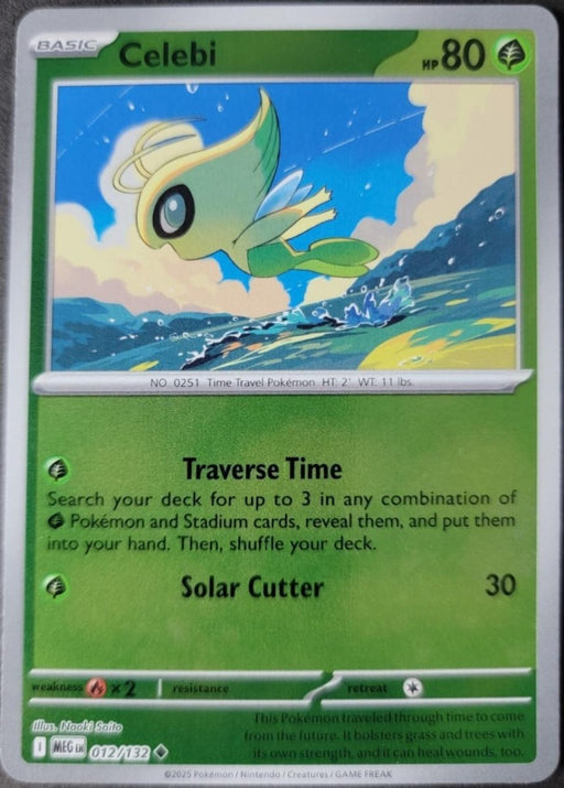 Pokemon Celebi 012/132 ME01: Mega Evolution Normal - Eterna Cards