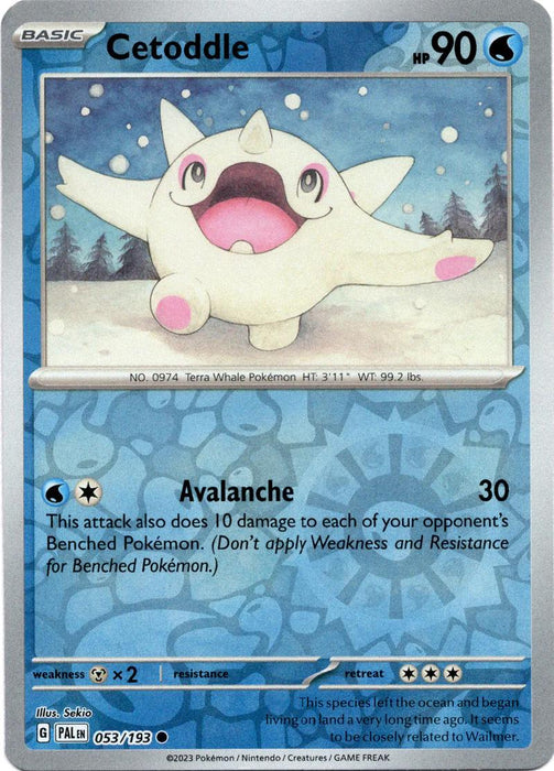 Pokemon Cetoddle - 053/193 SV02: Paldea Evolved Normal - Eterna Cards