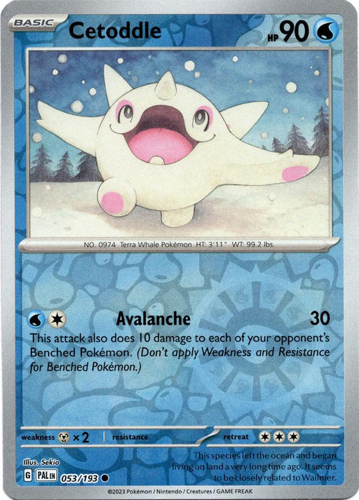 Pokemon Cetoddle - 053/193 SV02: Paldea Evolved Normal - Eterna Cards