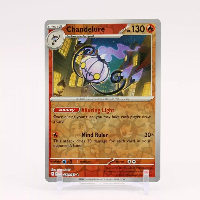 Pokemon Chandelure 038/167 SV06: Twilight Masquerade Holo - Eterna Cards