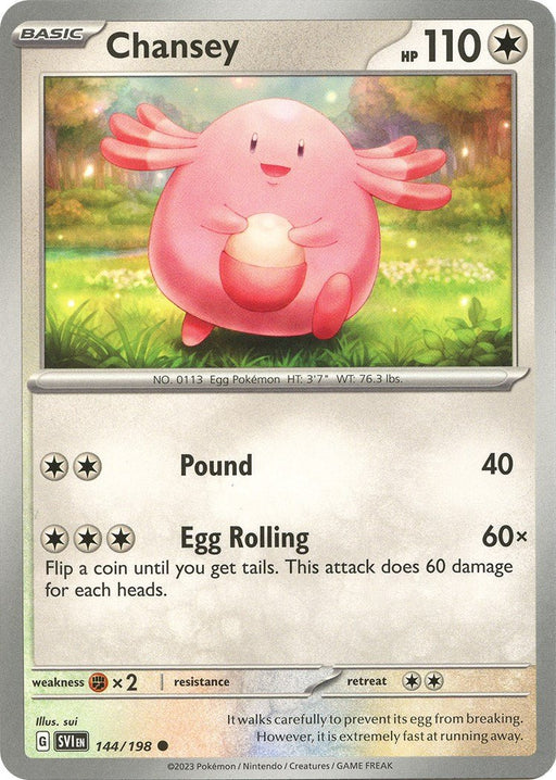 Pokemon Chansey 144/198 SV01: Scarlet & Violet Base Set Normal - EternaCards