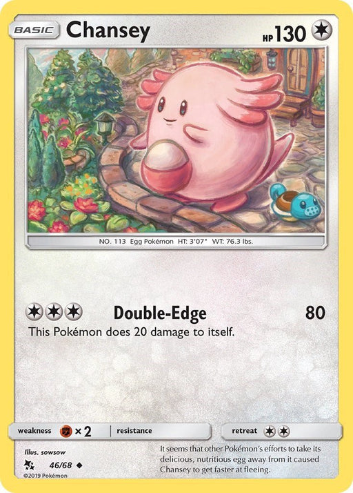 Pokemon Chansey 46/68 Hidden Fates Normal - Eterna Cards
