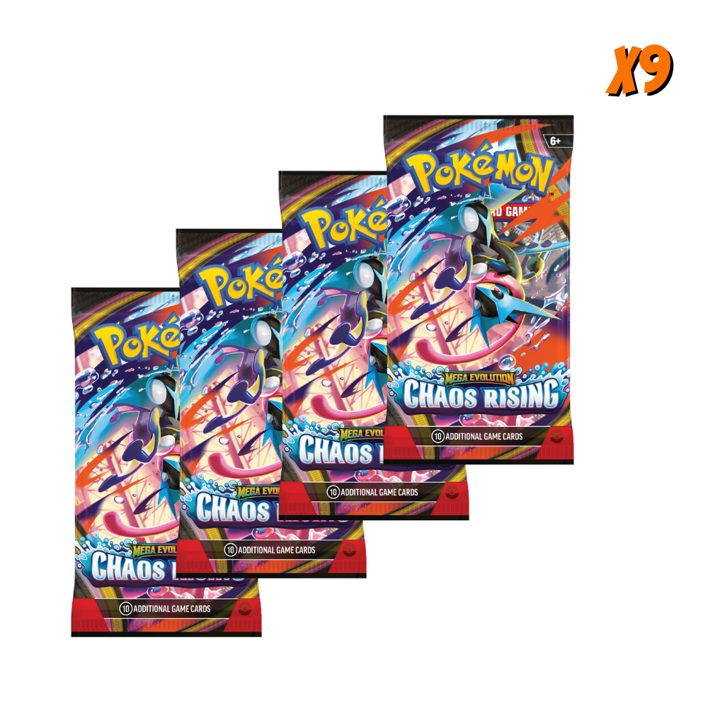 Pokemon Chaos Rising Booster Pack Bundle (9 Packs) . — EternaCards