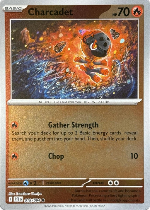 Pokemon Charcadet 019/094 ME02: Phantasmal Flames Normal - Eterna Cards