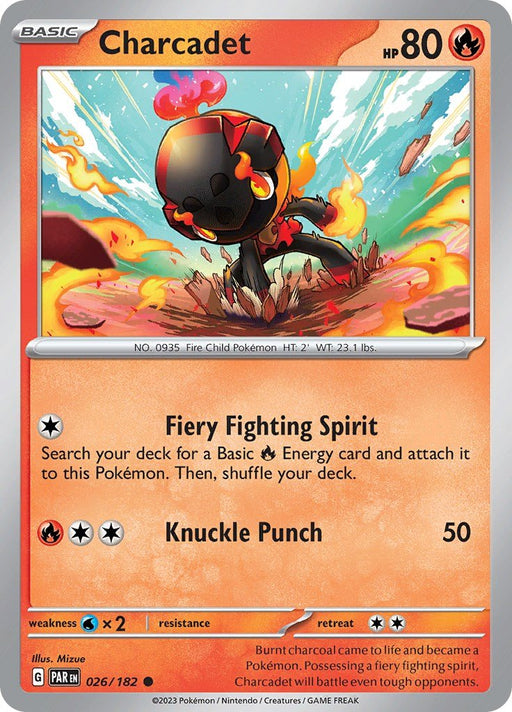 Pokemon Charcadet - 026/182 026/182 SV04: Paradox Rift Reverse Holofoil - EternaCards