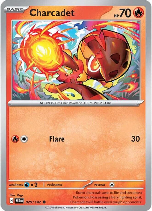 Pokemon Charcadet 029/142 SV07: Stellar Crown Normal - EternaCards