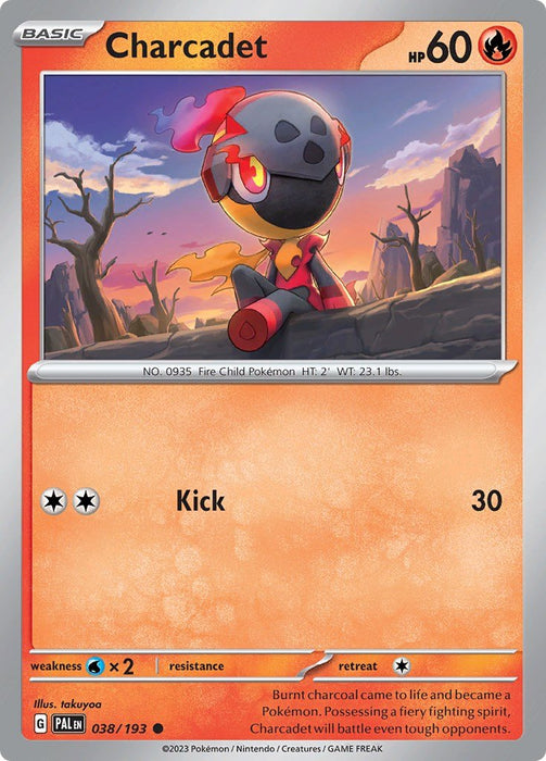 Pokemon Charcadet - 038/193 038/193 SV02: Paldea Evolved Reverse Holo - EternaCards