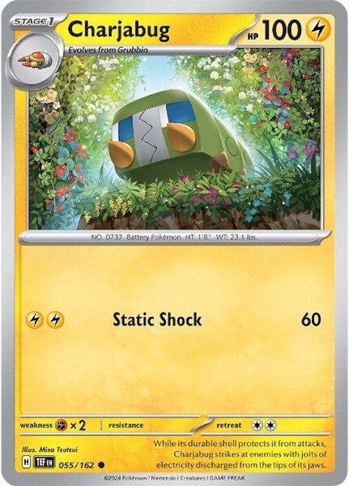 Pokemon Charjabug - 055/162 055/162 SV05: Temporal Forces Normal - EternaCards