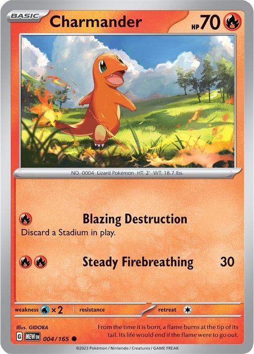 Pokemon Charmander - 004/165 004/165 SV: Scarlet & Violet 151 Normal - EternaCards