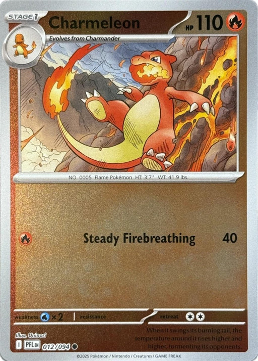 Pokemon Charmeleon 012/094 ME02: Phantasmal Flames Normal - Eterna Cards