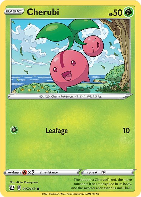 Pokemon Cherubi 007/163 SWSH05: Battle Styles Normal - EternaCards