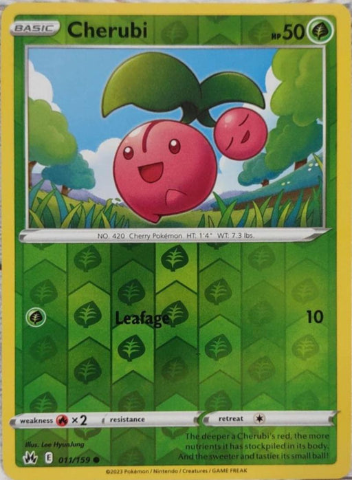 Pokemon Cherubi 011/159 SWSH: Crown Zenith Normal - Eterna Cards