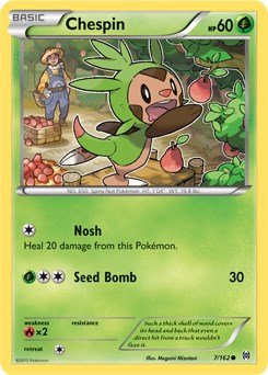 Pokemon Chespin (7) 7/162 XY - BREAKthrough Normal - EternaCards