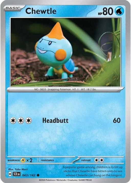 Pokemon Chewtle 043/142 SV07: Stellar Crown Normal - EternaCards