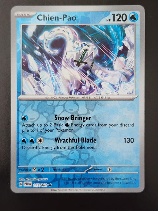 Pokemon Chien-Pao 057/182 SV04: Paradox Rift Holo - Eterna Cards