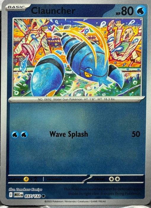 Pokemon Clauncher 037/132 ME01: Mega Evolution Normal - Eterna Cards
