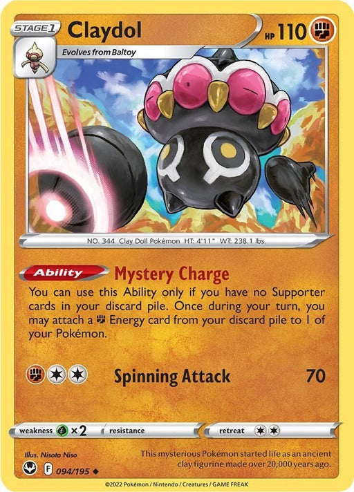 Pokemon Claydol 094/195 SWSH12: Silver Tempest Normal - EternaCards