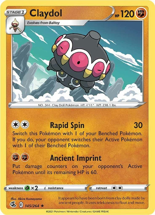 Pokemon Claydol 145/264 SWSH08: Fusion Strike Normal - EternaCards