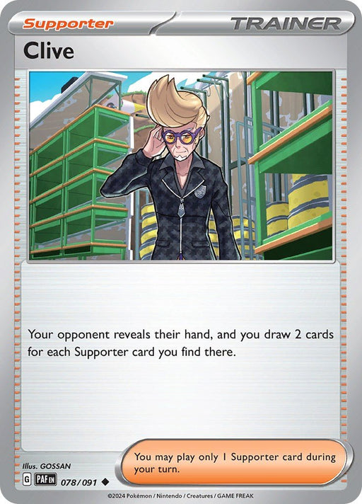 Pokemon Clive - 078/091 078/091 SV: Paldean Fates Reverse Holo - EternaCards
