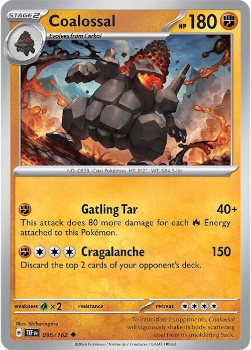 Pokemon Coalossal 095/162 SV05: Temporal Forces Normal - EternaCards