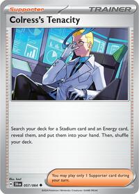 Pokemon Colress's Tenacity - 057/064 057/064 SV: Shrouded Fable Reverse Holo - EternaCards