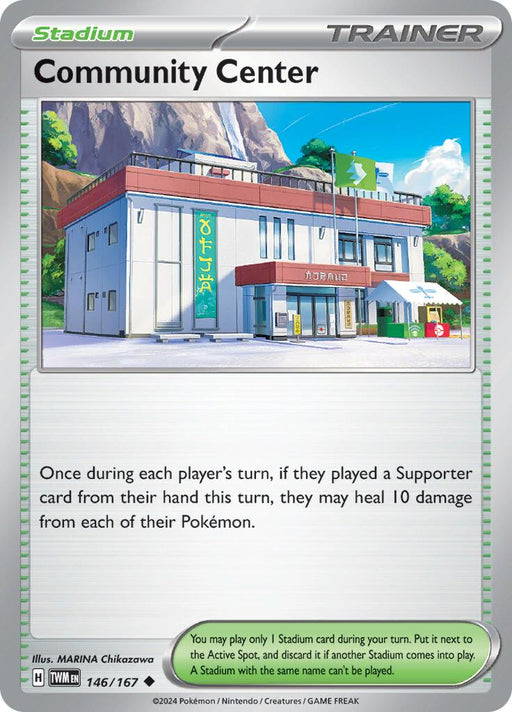 Pokemon Community Center 146/167 SV06: Twilight Masquerade Reverse Holo - EternaCards