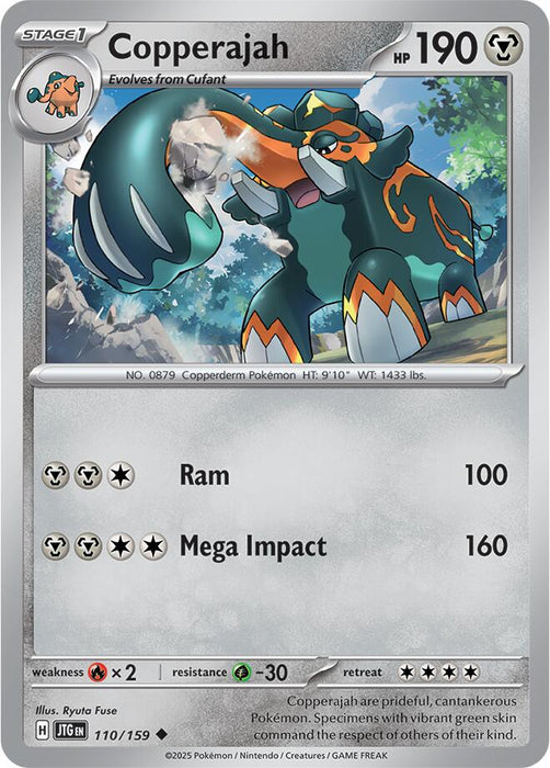 Pokemon Copperajah 110/159 SV09: Journey Together Normal - Eterna Cards