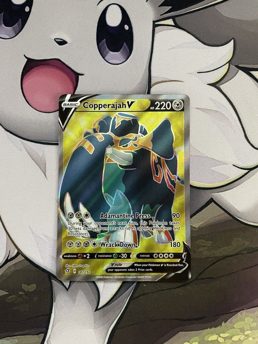 Pokemon Copperajah V 187/192 - Full Art - SWSH Rebel Clash - EternaCards