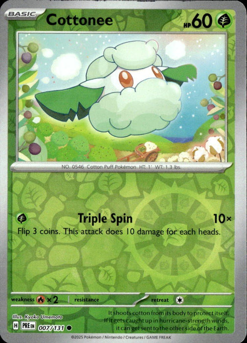 Pokemon Cottonee 007/131 SV: Prismatic Evolutions Normal - Eterna Cards