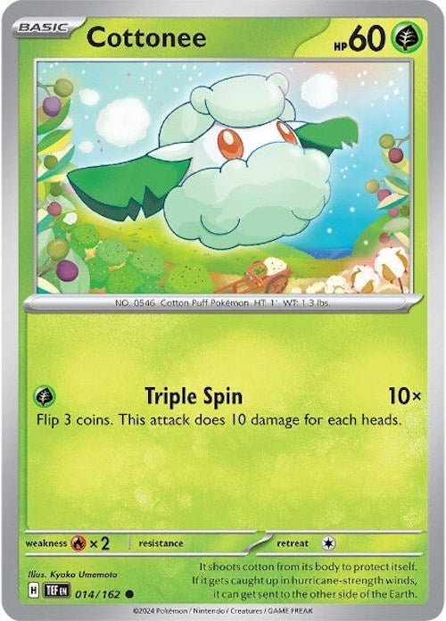Pokemon Cottonee 014/162 SV05: Temporal Forces Normal - EternaCards