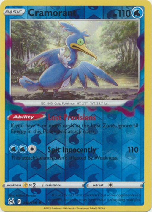 Pokemon Cramorant 050/196 SWSH11: Lost Origin Normal - Eterna Cards