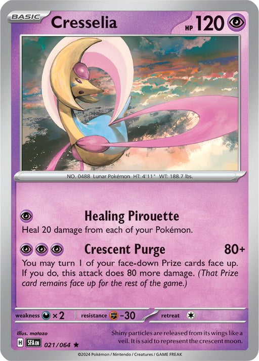 Pokemon Cresselia - 021/064 021/064 SV: Shrouded Fable Reverse Holo - EternaCards