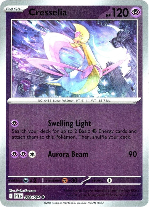 Pokemon Cresselia 039/094 ME02: Phantasmal Flames Normal - Eterna Cards