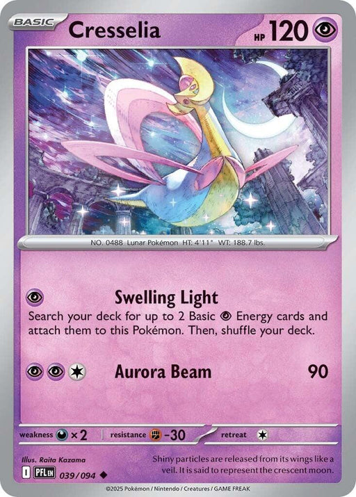 Pokemon Cresselia 039/094 ME02: Phantasmal Flames Normal - EternaCards