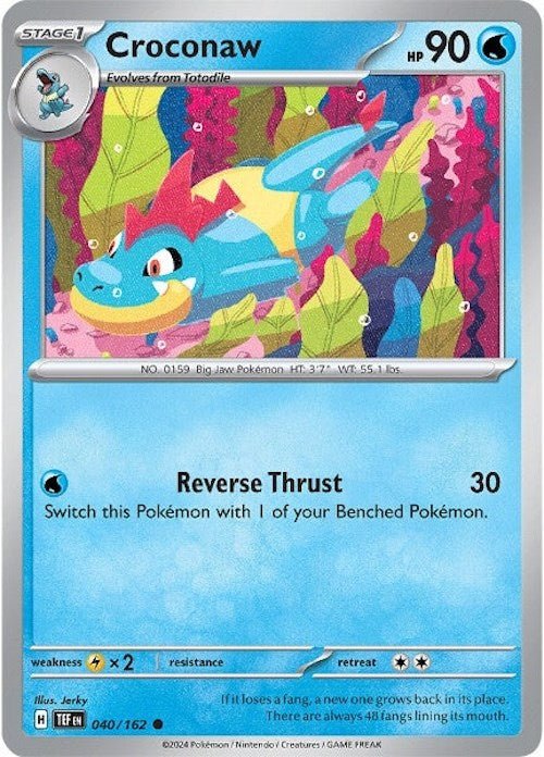 Pokemon Croconaw 040/162 SV05: Temporal Forces Normal - Eterna Cards
