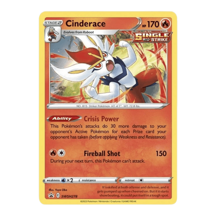 Pokemon Crown Zenith Pin Collection - Cinderace - EternaCards