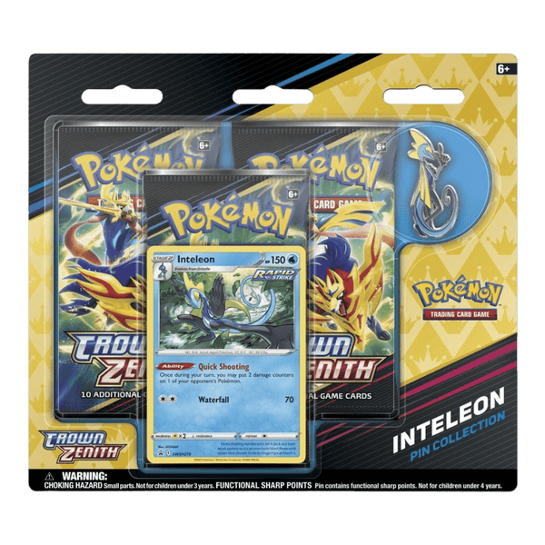 Pokemon Crown Zenith Pin Collection - Inteleon - EternaCards