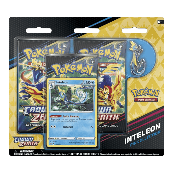 Pokemon Crown Zenith Pin Collection - Inteleon - EternaCards