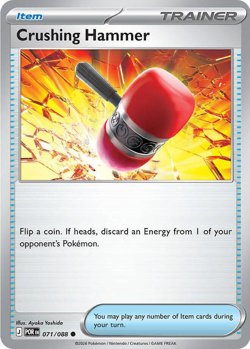Pokemon Crushing Hammer 071/088 ME03: Perfect Order Reverse Holo - EternaCards