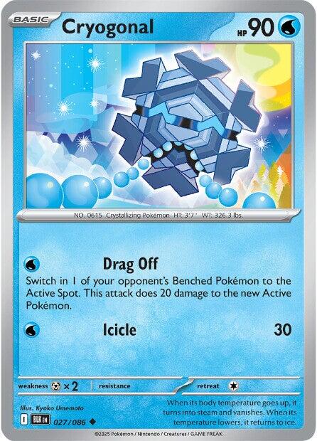 Pokemon Cryogonal 027/086 SV: Black Bolt Reverse Holo - EternaCards