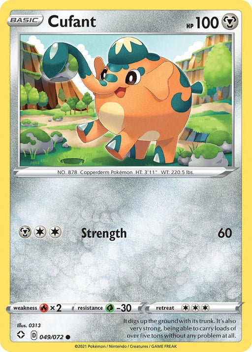 Pokemon Cufant 049/072 Shining Fates Normal - EternaCards