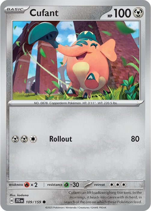 Pokemon Cufant 109/159 SV09: Journey Together Normal - Eterna Cards