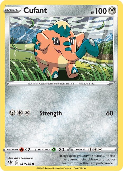 Pokemon Cufant 131/189 SWSH03: Darkness Ablaze Normal - EternaCards