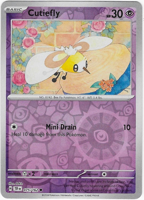 Pokemon Cutiefly - 075/162 SV05: Temporal Forces Normal - Eterna Cards