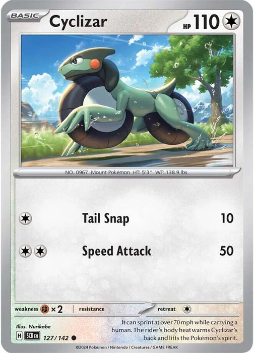 Pokemon Cyclizar 127/142 SV07: Stellar Crown Reverse Holo - EternaCards