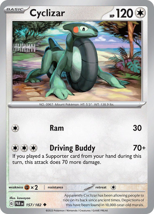 Pokemon Cyclizar - 157/182 157/182 SV04: Paradox Rift Reverse Holofoil - EternaCards